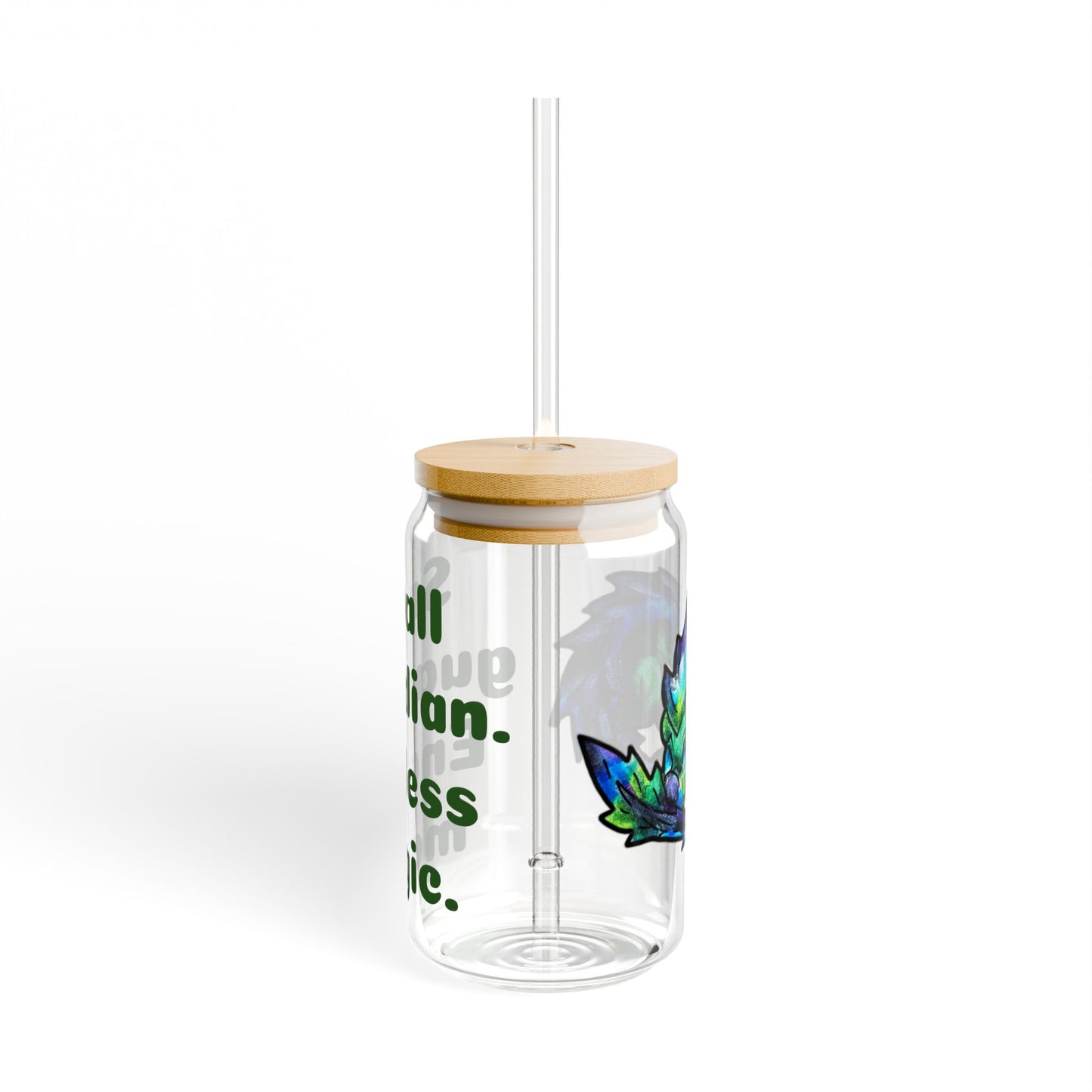 Chibi Arlathia the Hedgehog- Endless Magic- Green Creature Drawing - Cute Animal Illustration- Glass Tumbler, 16oz