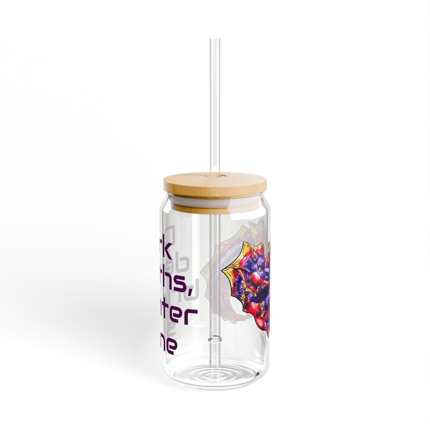 Sunset Hippocampus- Depths & Shine- Marine Fantasy Illustration- Fantasy Ocean Art- Glas Tumbler 16oz
