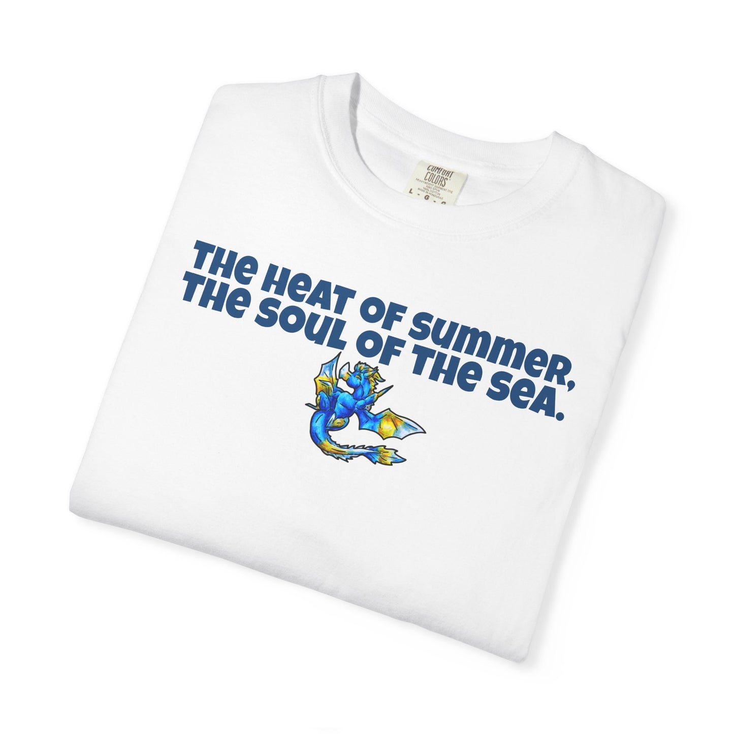 Chibi Summer Dragon- Heat & Soul- Summer Fantasy- Sunlit Tide Dragon- T-Shirt