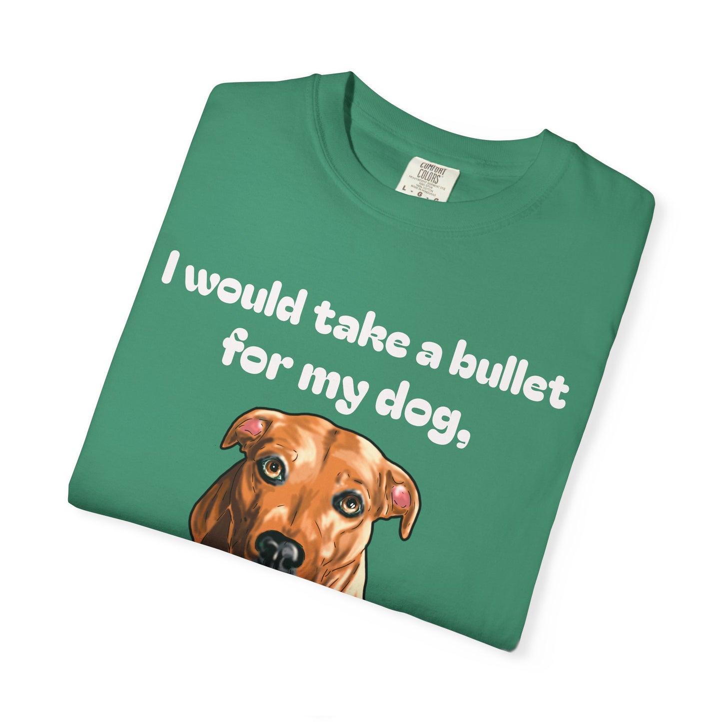 Funny Dog Shirt – Bullet For My Dog But He Would Trade Me For Chicken Nugget – Dog Mom Gift – Dog Dad Shirt – Cute Dog Lover Top