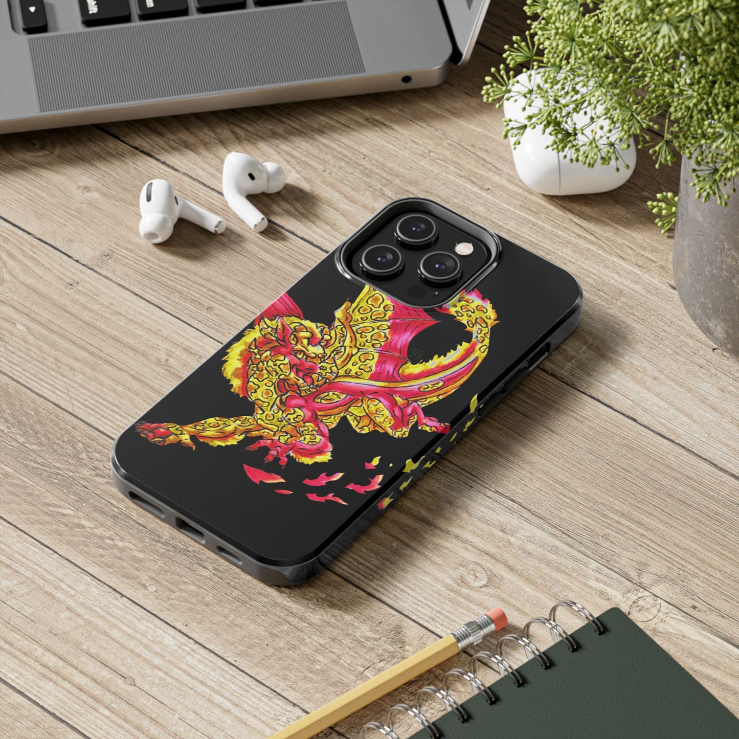 Cutesy Fire Dragon Fly Tough Phone Cases