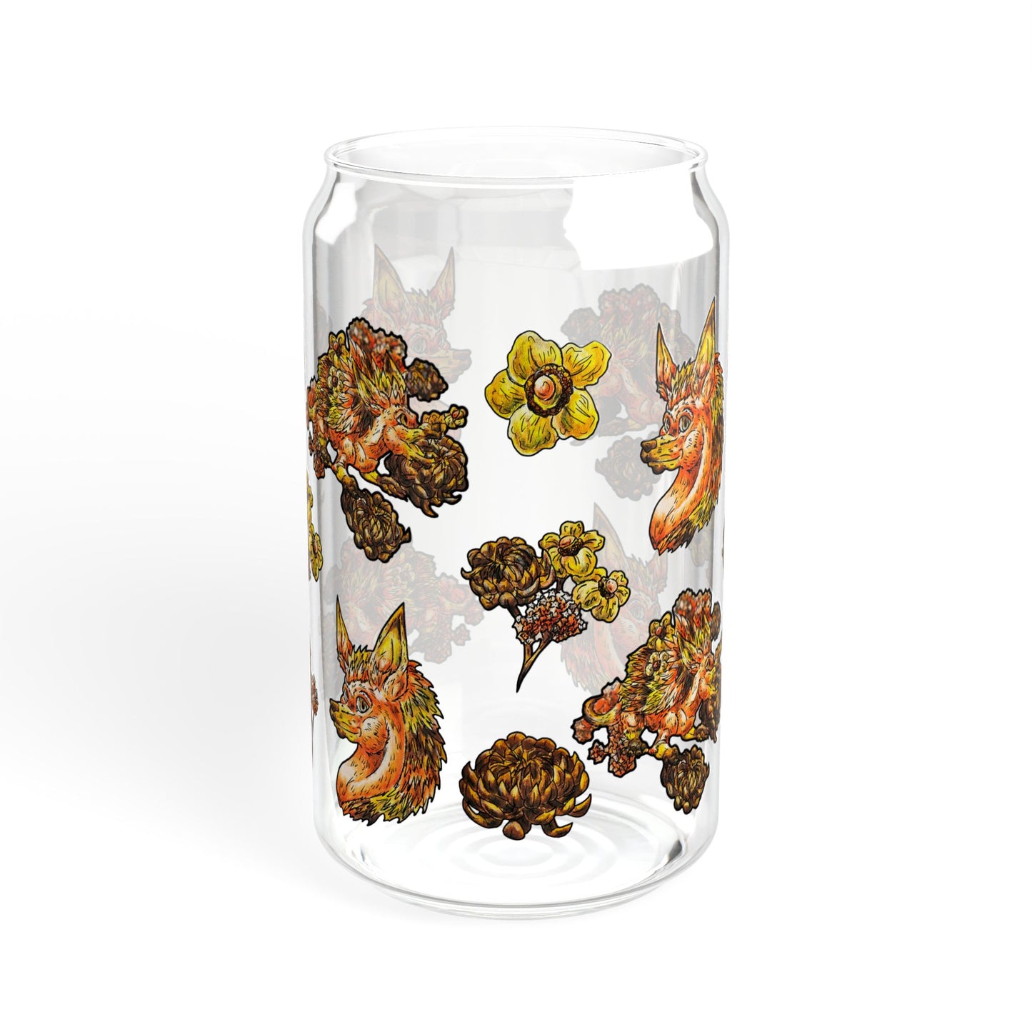 Aster the Fall Hedgehog Sipper Glass, 16oz
