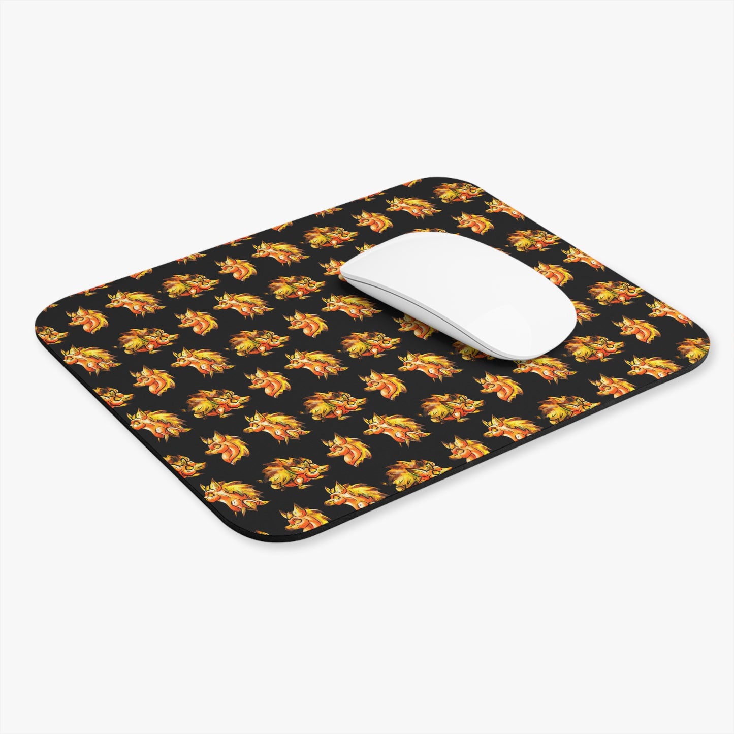 Chibi Aster the Hedgehog Pattern Mouse Pad (Rectangle)