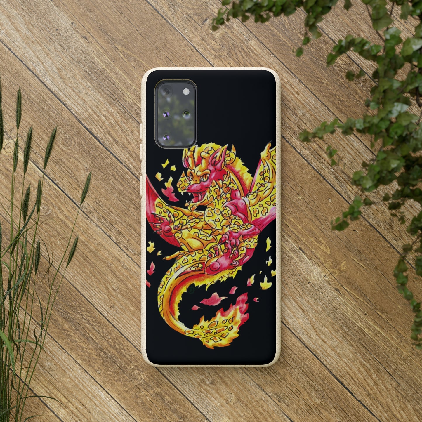 Cutesy Fire Dragon Float Biodegradable Cases