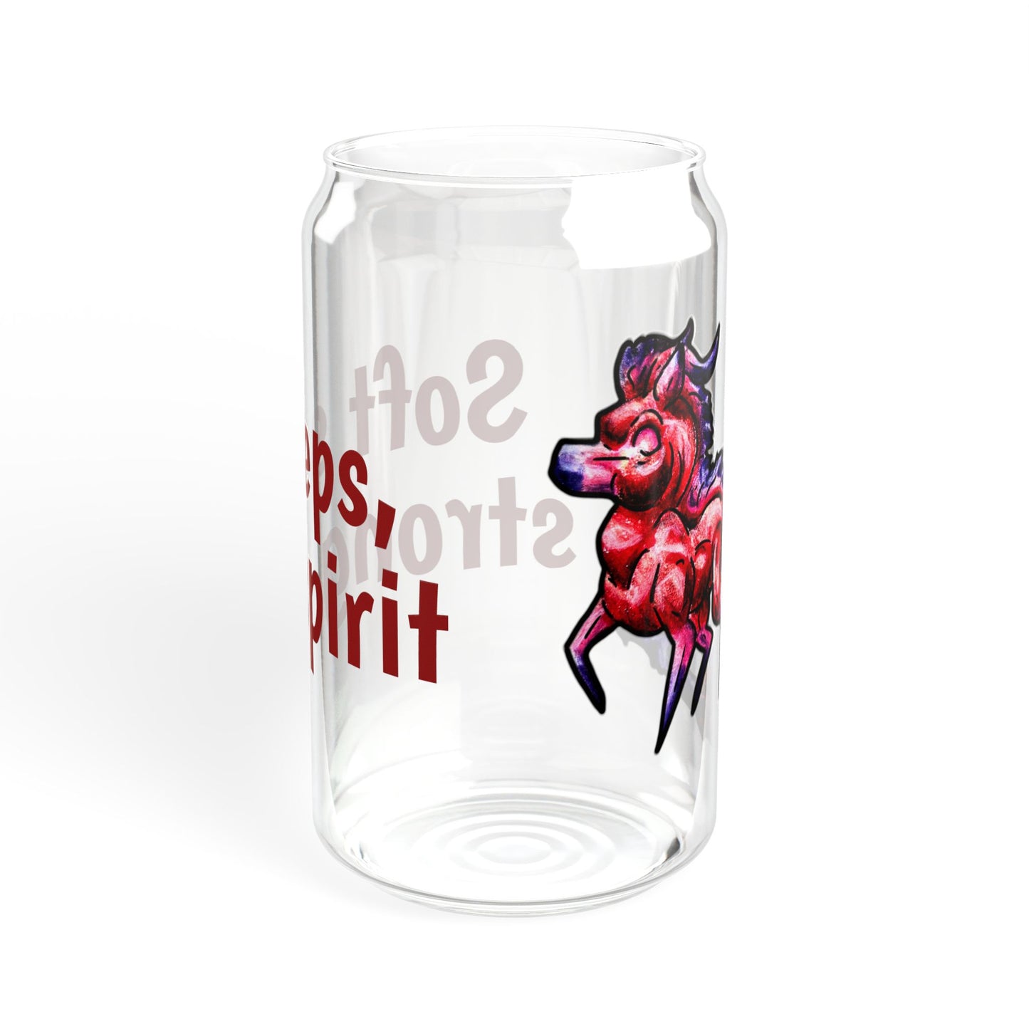 Myer the Kirin- Soft steps, strong spirit- Chibi Kirin- Cute Animal - Sipper Glass, 16oz
