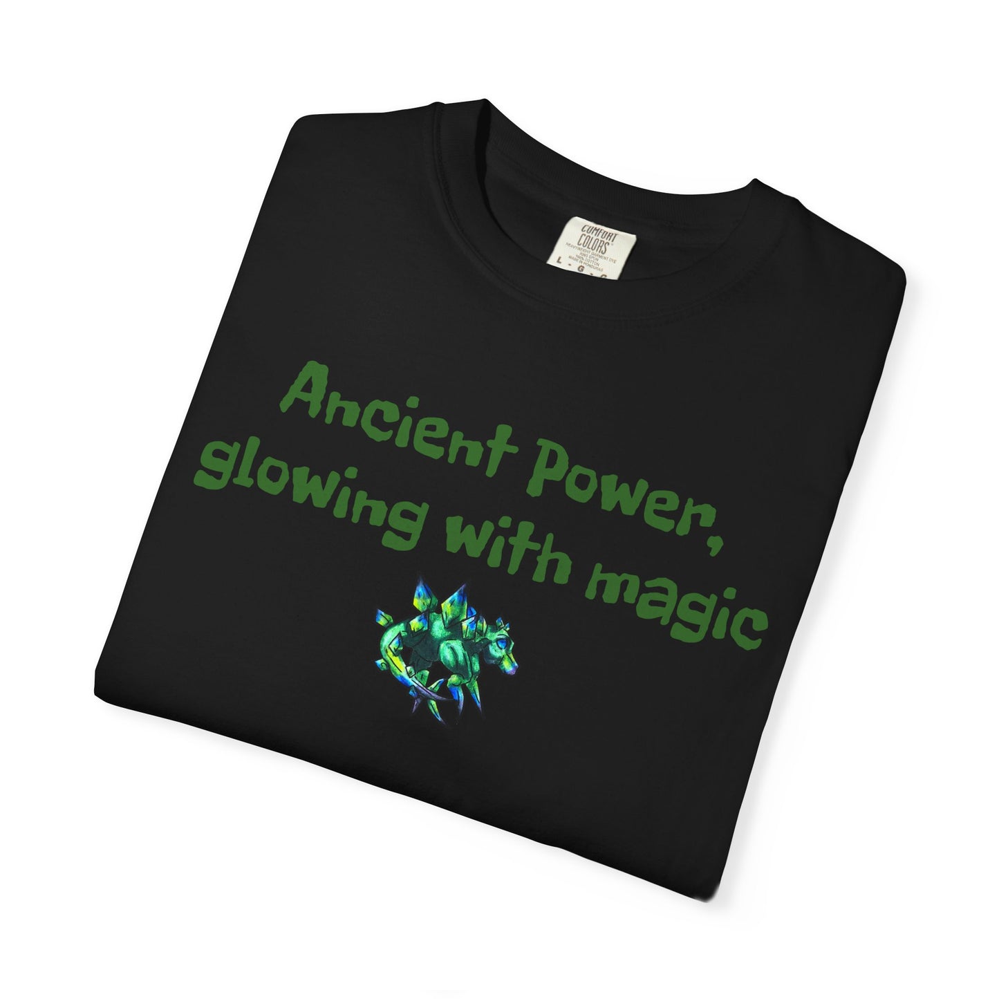 Chibi Arith the Stegosaurus-Ancient Power- Chibi Dinosaur Art- Prehistoric Creature- T- Shirt