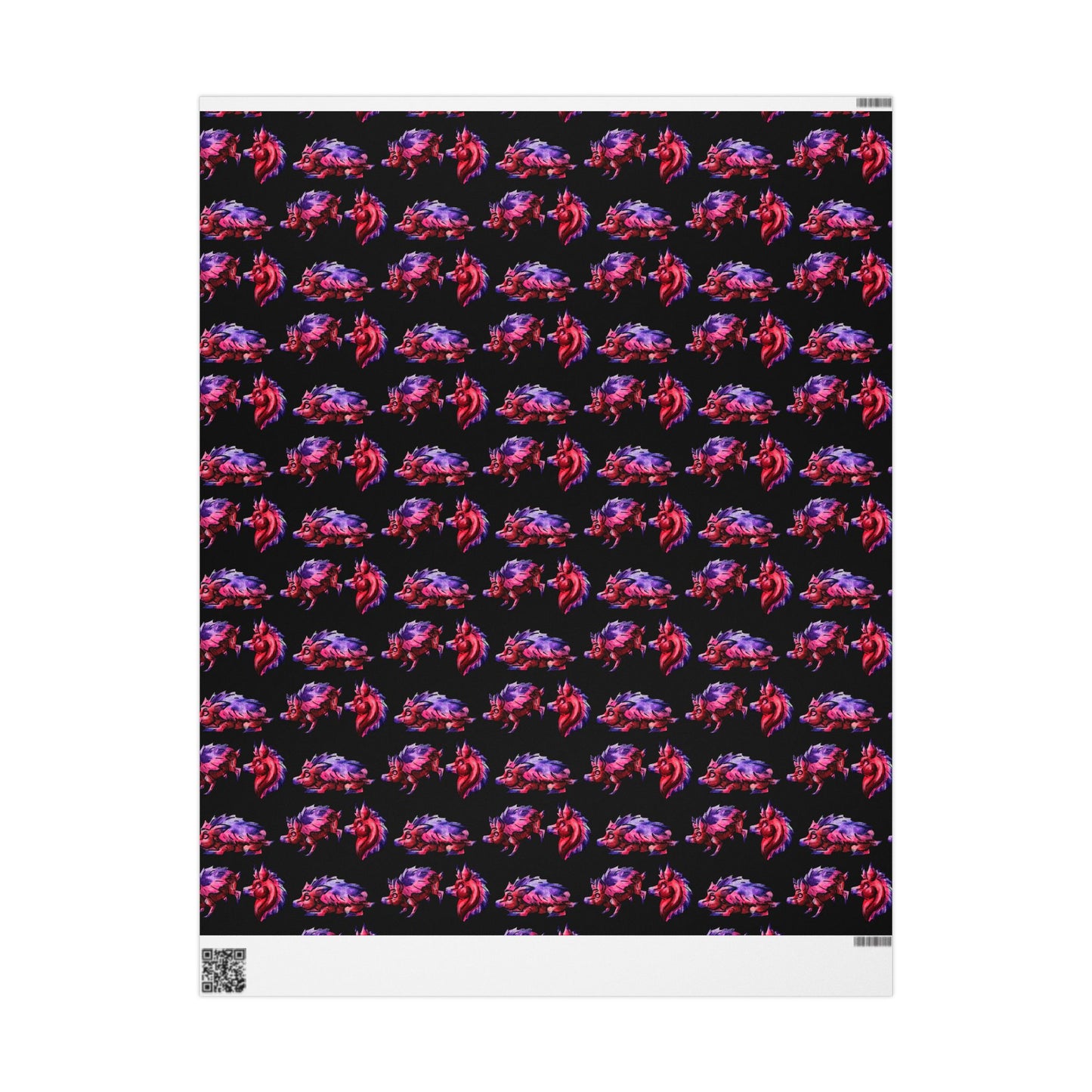 Chibi Azalea the Hedgehog Pattern- Chibi Hedgehog- Cute Animal - Wrapping Paper