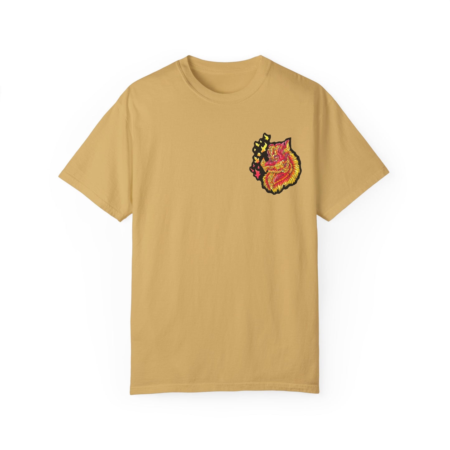 Fire Dragon Head 2 Unisex Garment-Dyed T-shirt