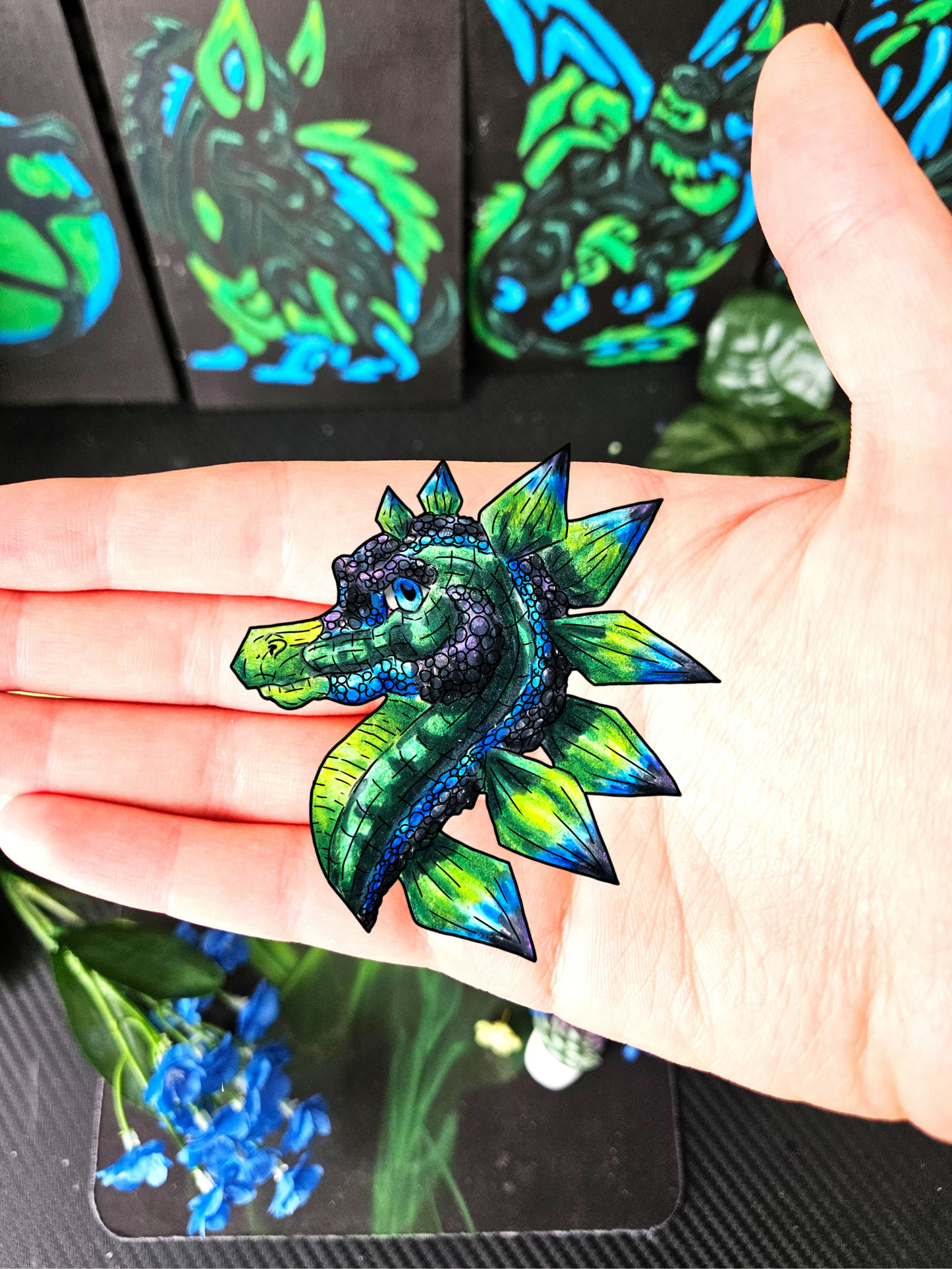 Arith the Stegosaurus Head Sticker