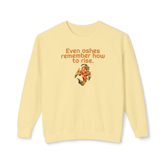 Chibi Cayene the Pheonix- Ashes Rise- Fantasy Bird Illustration- Majestic Phoenix- Crewneck