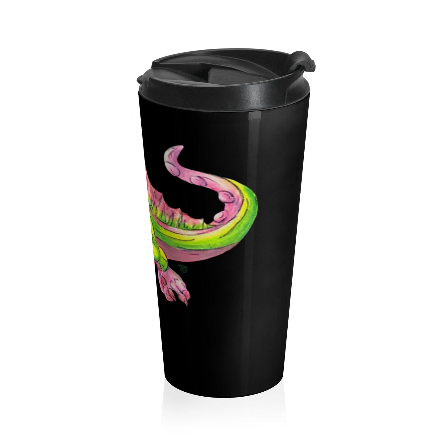 Cutesy Dimetrodon Jump Stainless Steel Travel Mug