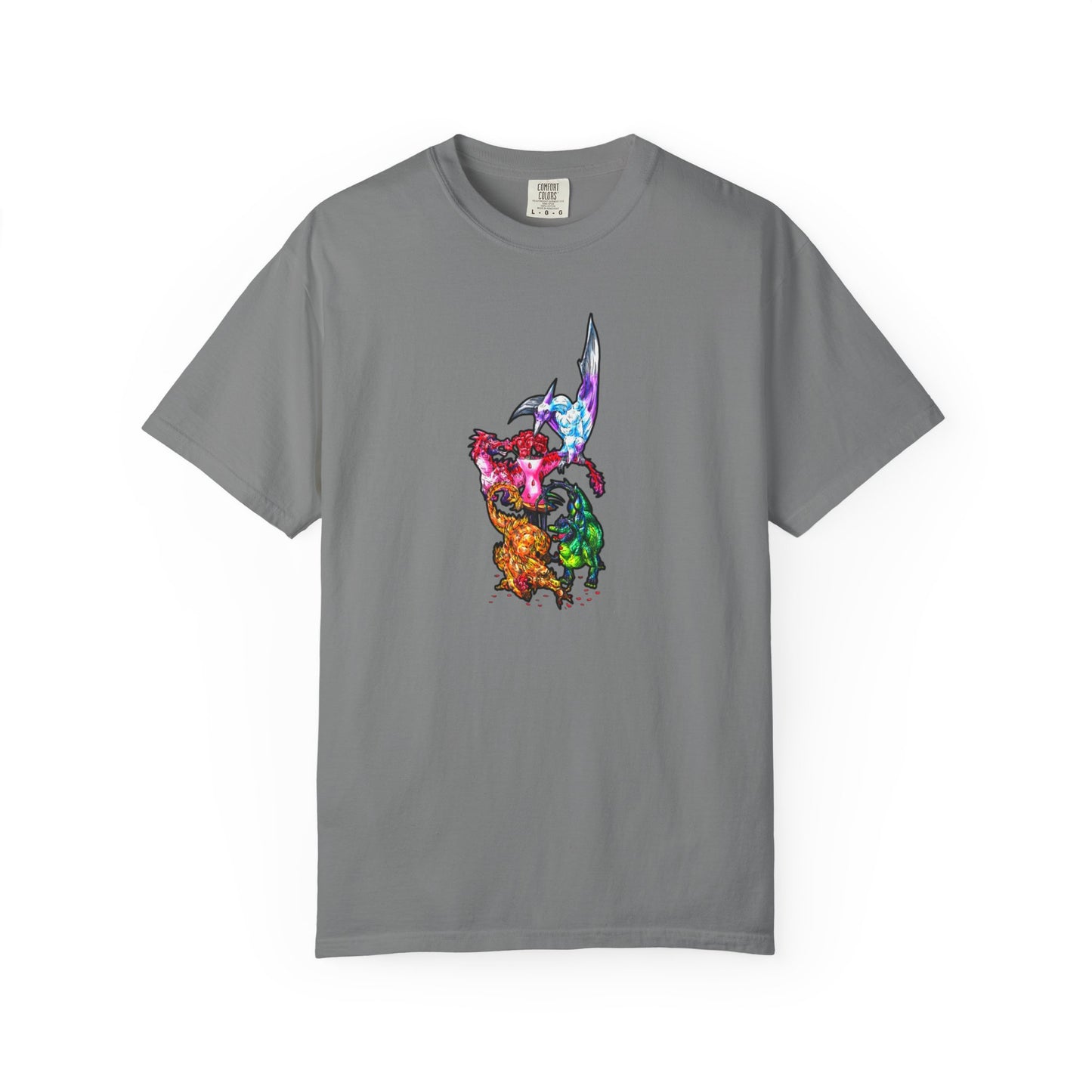 Valentine Cuties-Dinosaur Groupings – Fantasy Dino Art – Valentine's Day Art– Valentine Lover Gift- Shirt