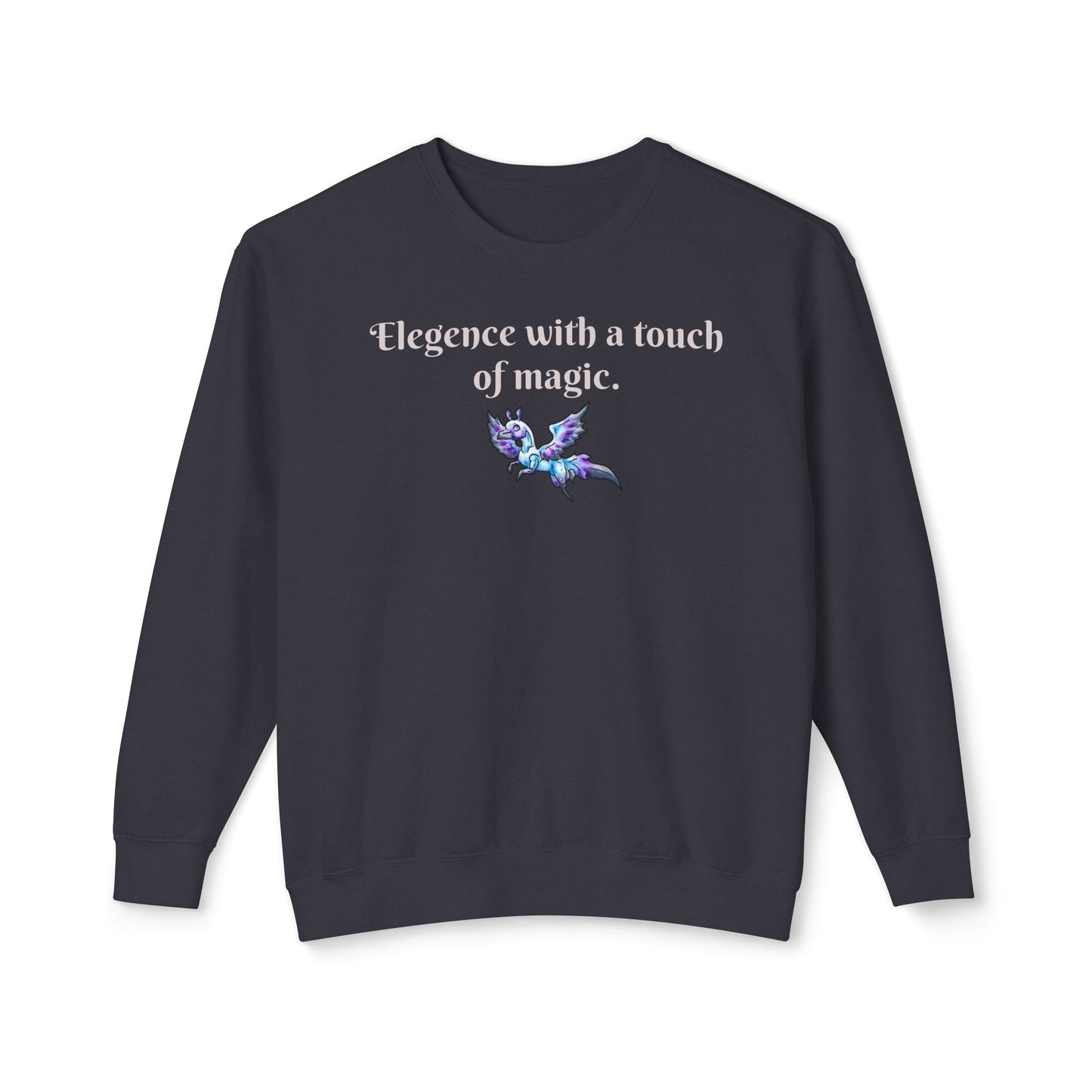 Chib Seleste the Peryton- Elegance- Fantasy Creature- White Deer Bird- Crewneck