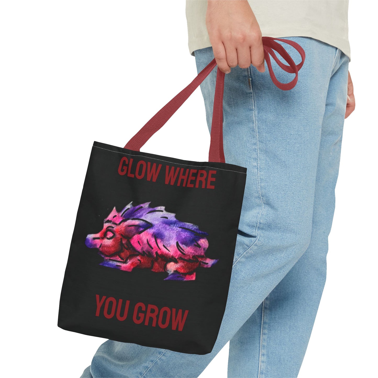 Chibi Azalea the Hedgehog- Chibi Hedgehog- Cute Animal - Double-Sided Tote Bag
