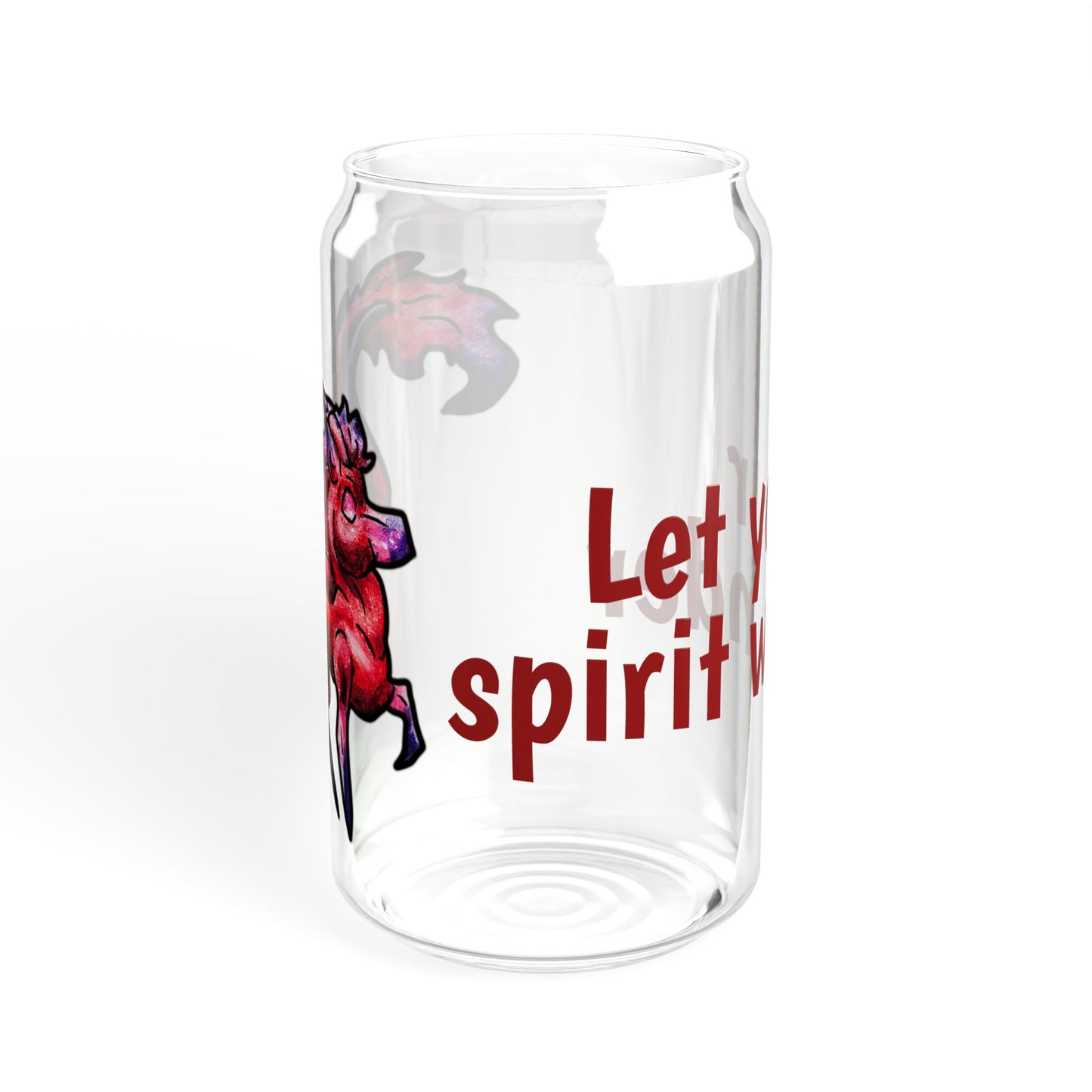Myer the Kirin-Let your spirit wander- Chibi Kirin- Cute Animal - Sipper Glass, 16oz