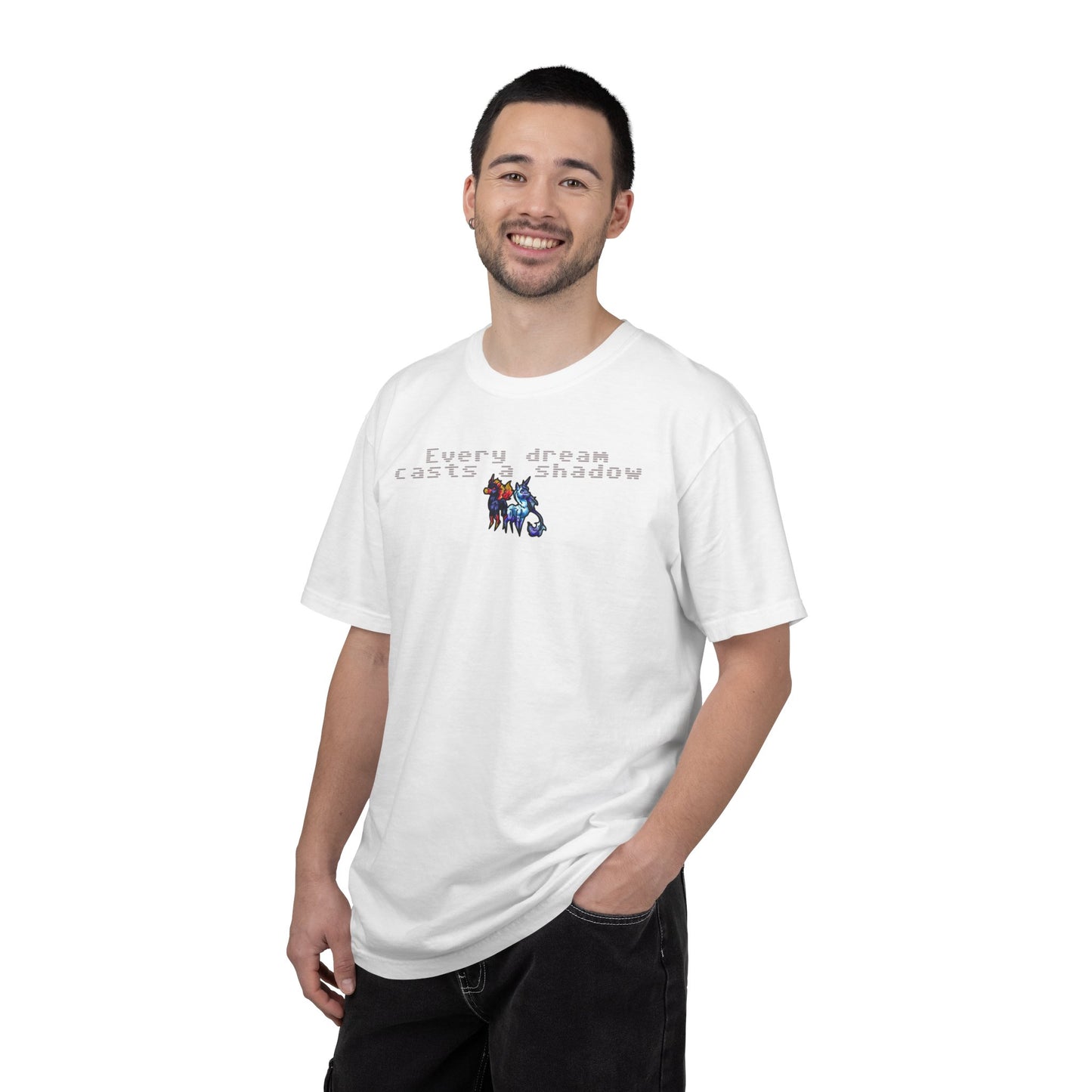 Dream and Nightmare Unicorn- Dream & Shadow- Celestial Nightmare- Duality– Light and Dark Fantasy- T-shirt