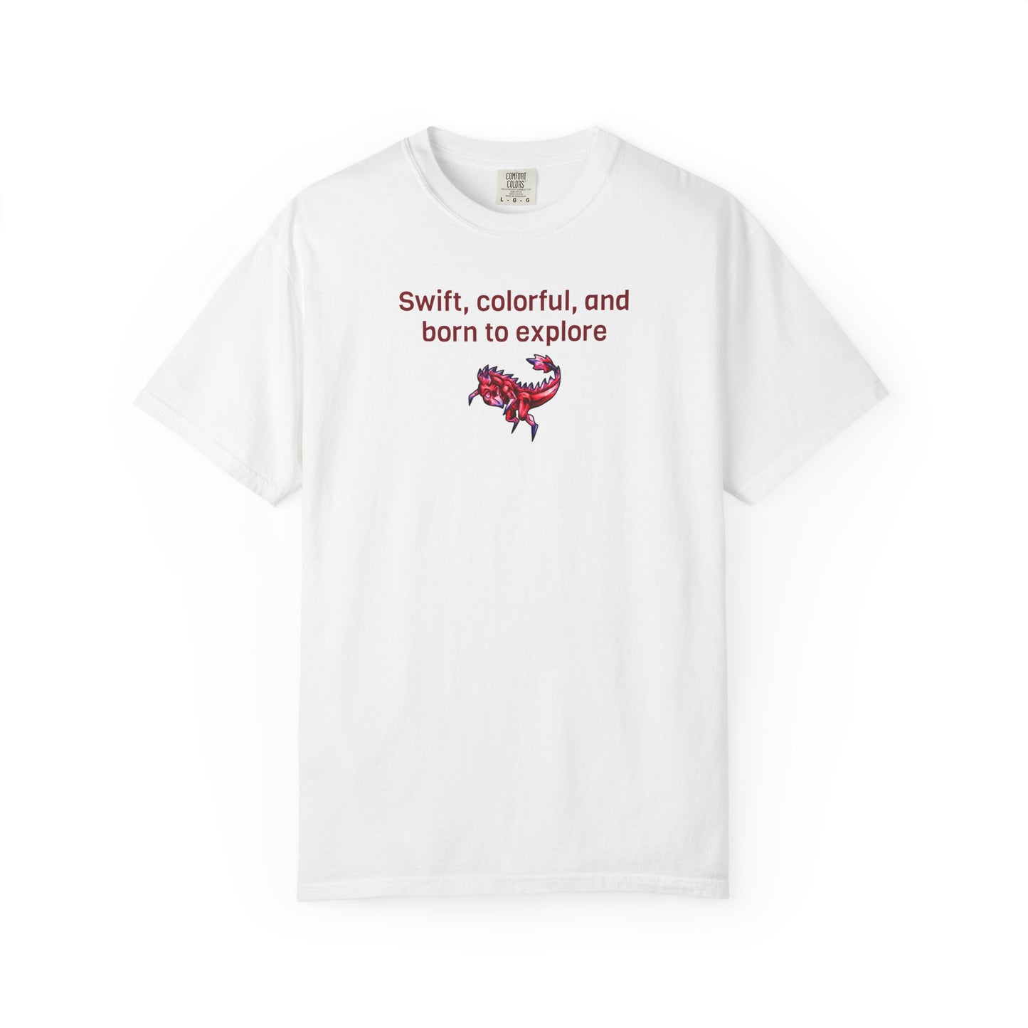 Chibi Mehr the Garudimimus- Swift & Colorful- Feathered Dino- Prehistoric Dinosaur T-shirt