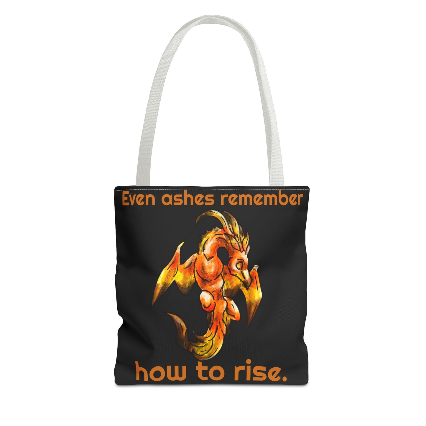 Chibi Cayene the Pheonix- Fantasy Bird Illustration- Majestic Phoenix- Two-toned Tote Bag