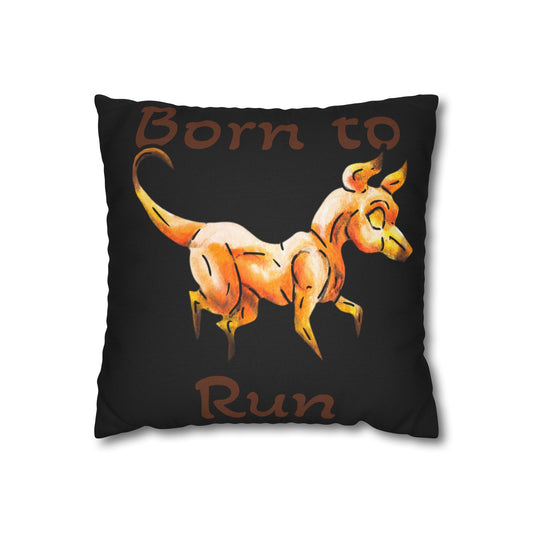 Caenin - Chibi Orange Dog – Warm Fantasy Dog Art – Fantasy Creature Decor – Dog Lover Gift - Pillow Cover