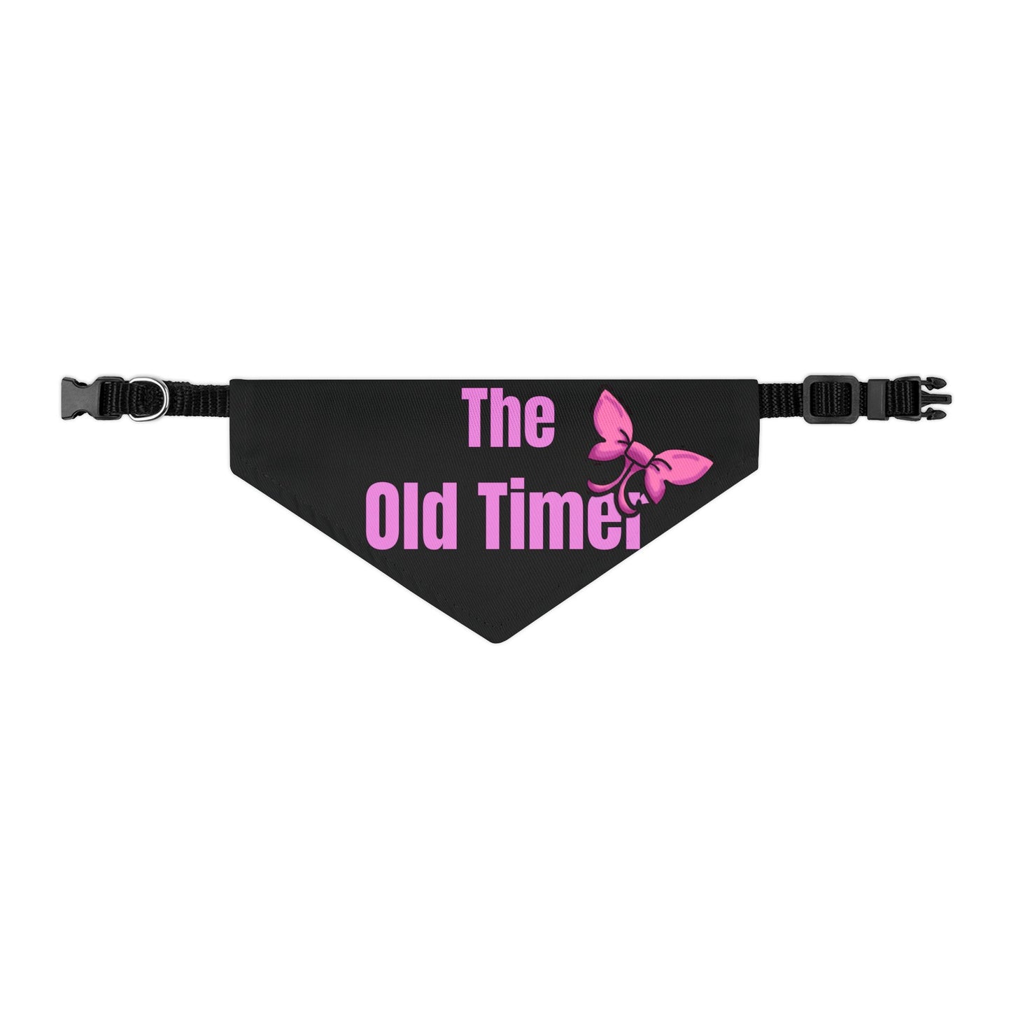 The Old Timer Pet Collar- Funny Dog Bandana - Girl
