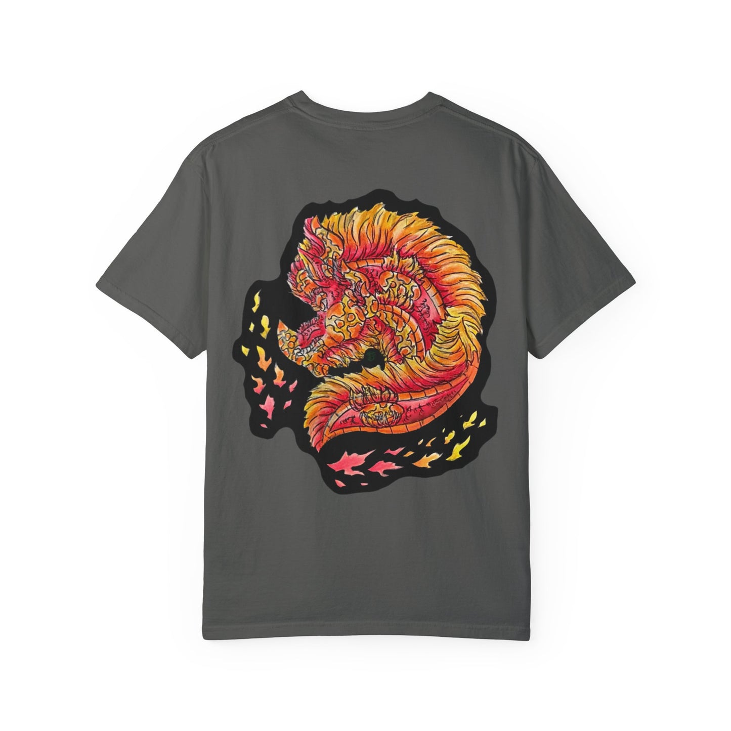 Fire Dragon Head 2 Unisex Garment-Dyed T-shirt