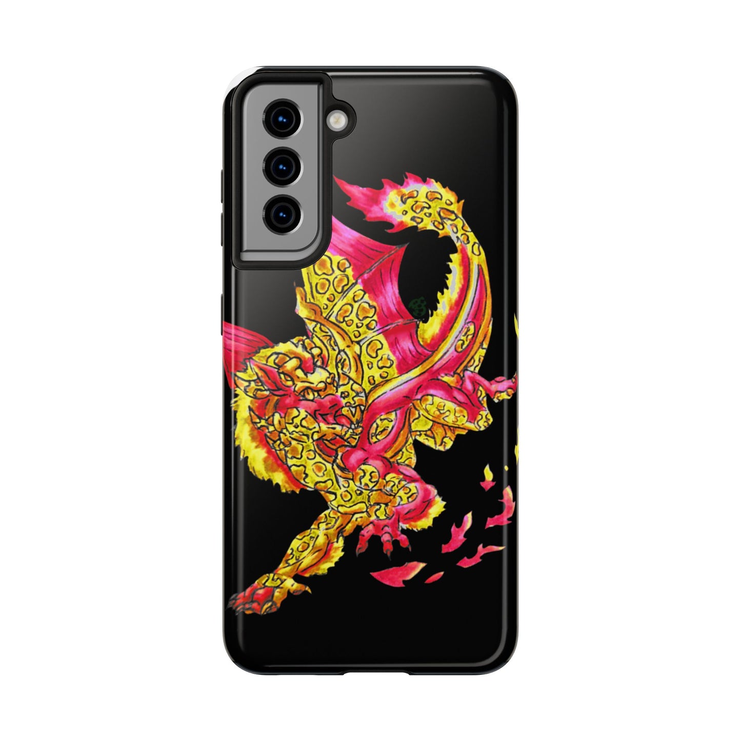 Cutesy Fire Dragon Fly Tough Phone Cases