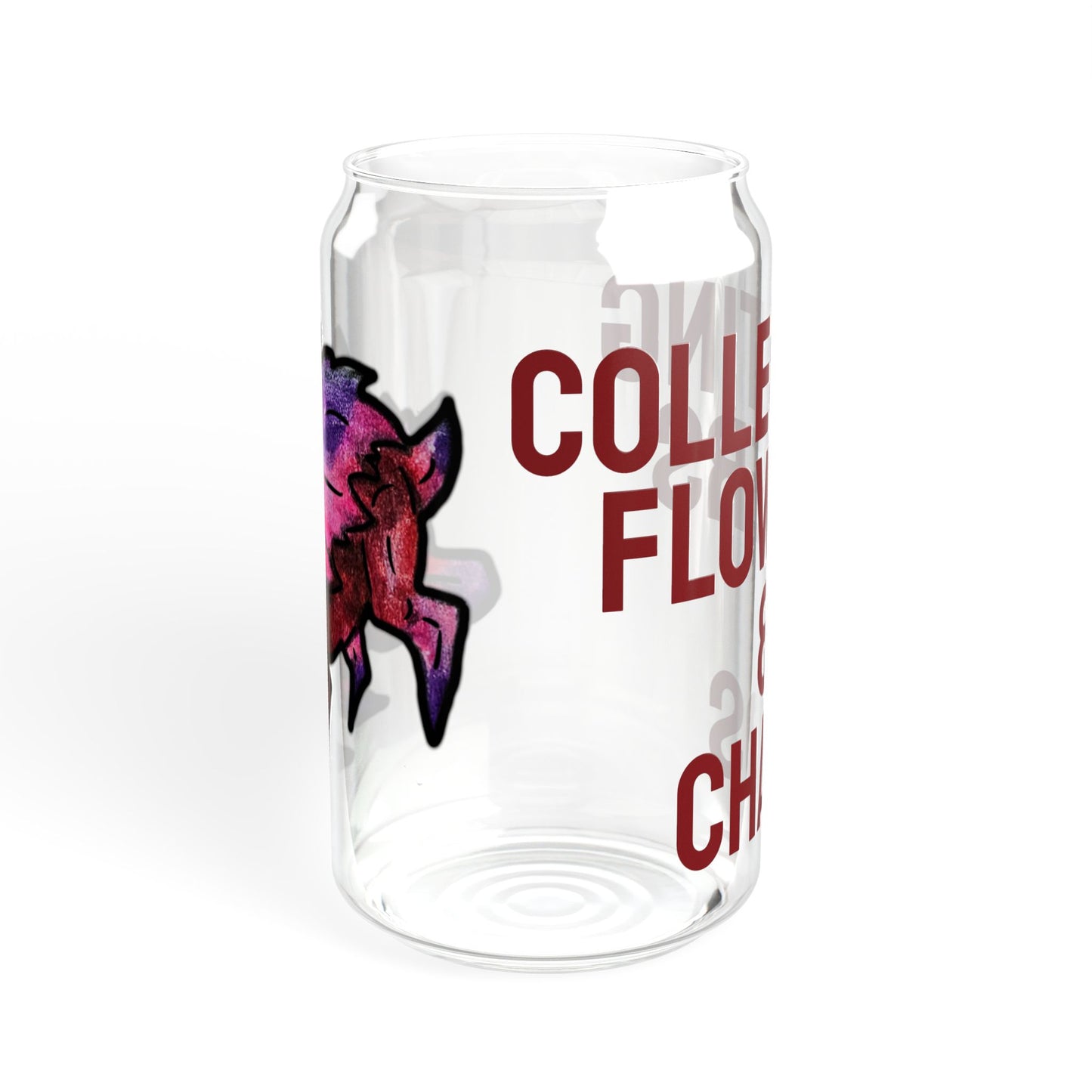 Chibi Azalea the Hedgehog- Collecting- Chibi Hedgehog- Cute Animal -Glass Tumbler 16oz