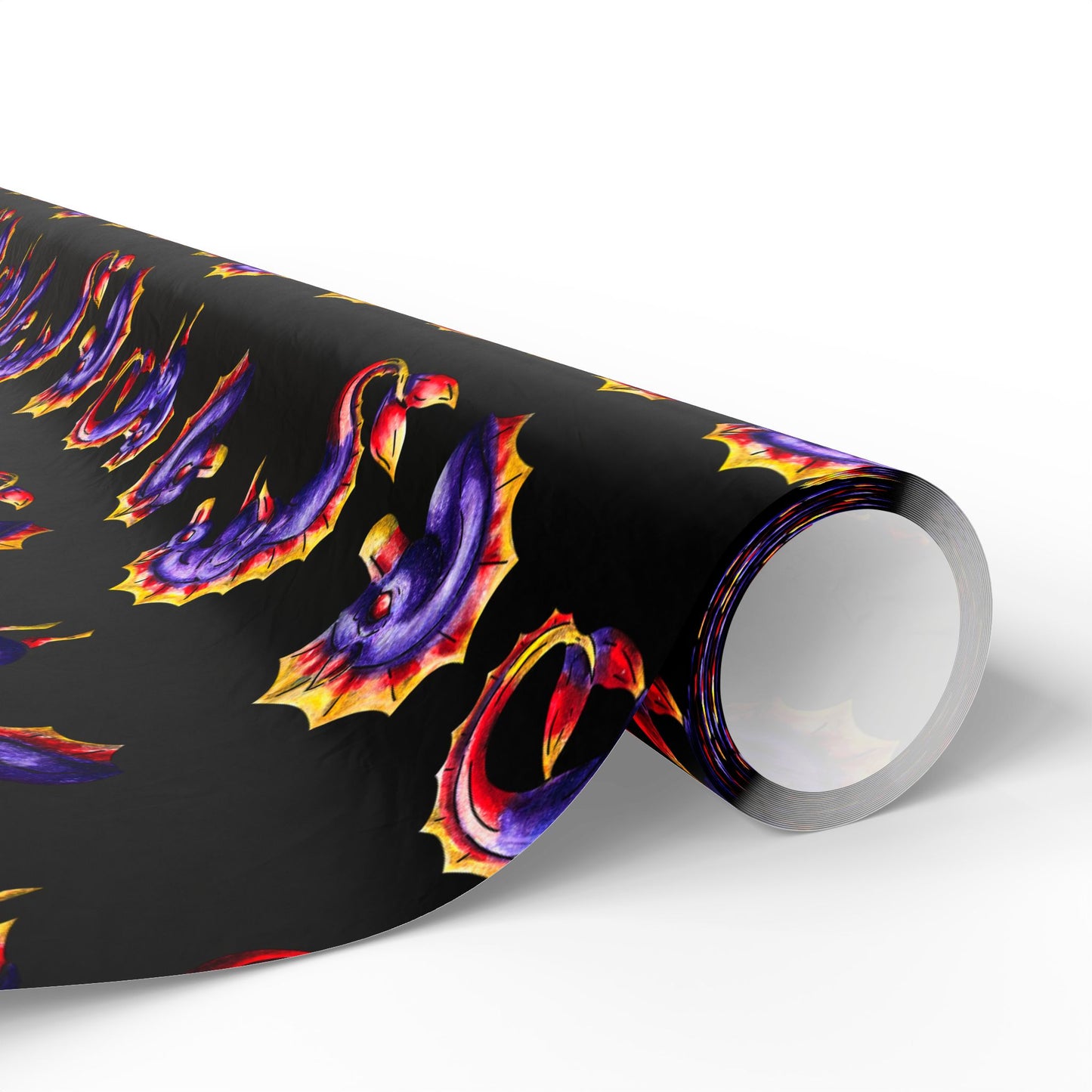 Chibi Sunset Hippocampus- Pattern- Marine Fantasy Illustration- Fantasy Ocean Art- Wrapping Paper