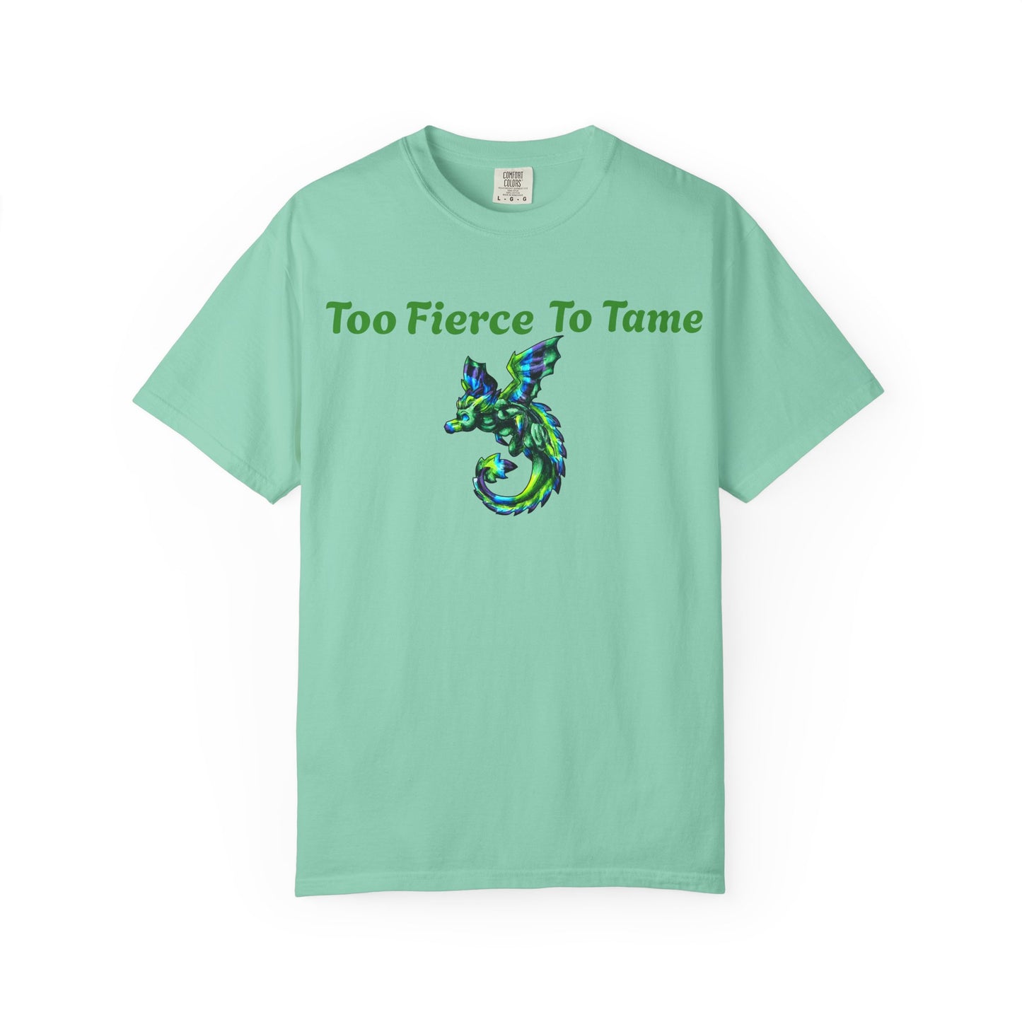 Arlith- Emerald Dragon – Aggressive Green Fantasy Dragon –Too fierce to tame T-shirt – Mythical Creature– Dragon Lover Gift