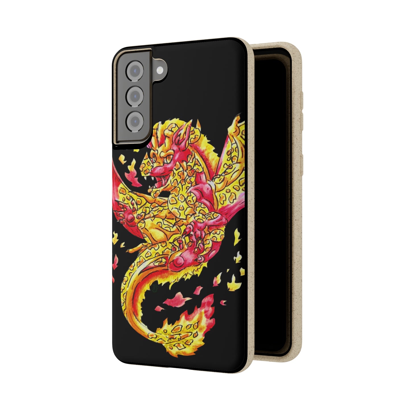 Cutesy Fire Dragon Float Biodegradable Cases