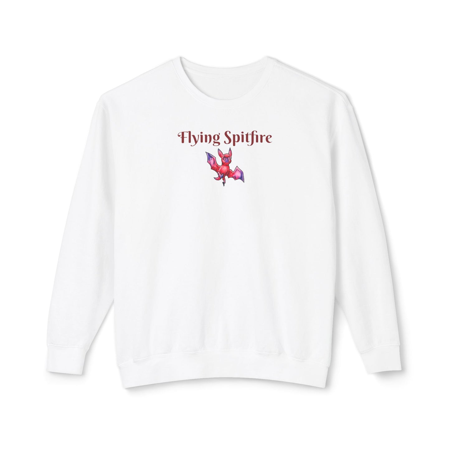 Chibi Myra the Bat- Flying Spitfire- Chibi Bat- Cute Animal - Crewneck