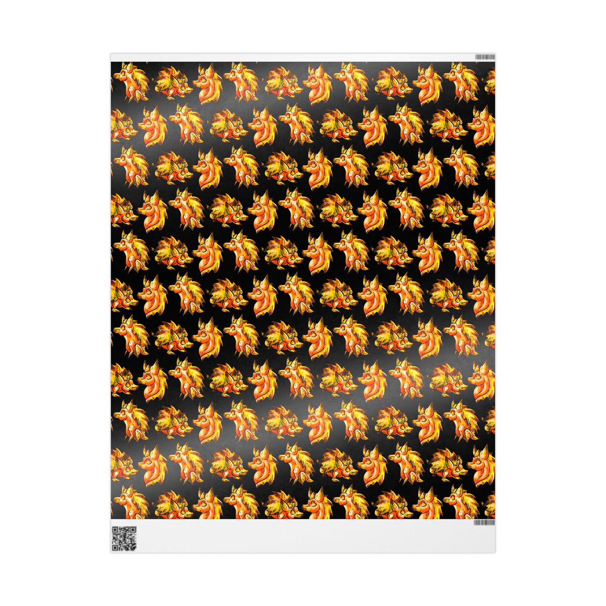 Chibi Aster the Hedgehog- Pattern- Chibi Hedgehog- Cute Animal - Wrapping Papers