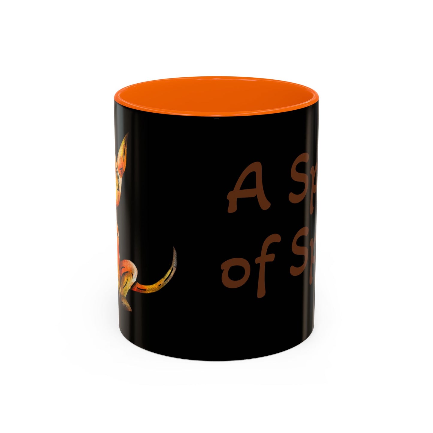 Caenin- Chibi Orange Dog – Warm Fantasy Dog Art – Fantasy Creature Decor – Dog Lover Gift - Coffee Mug