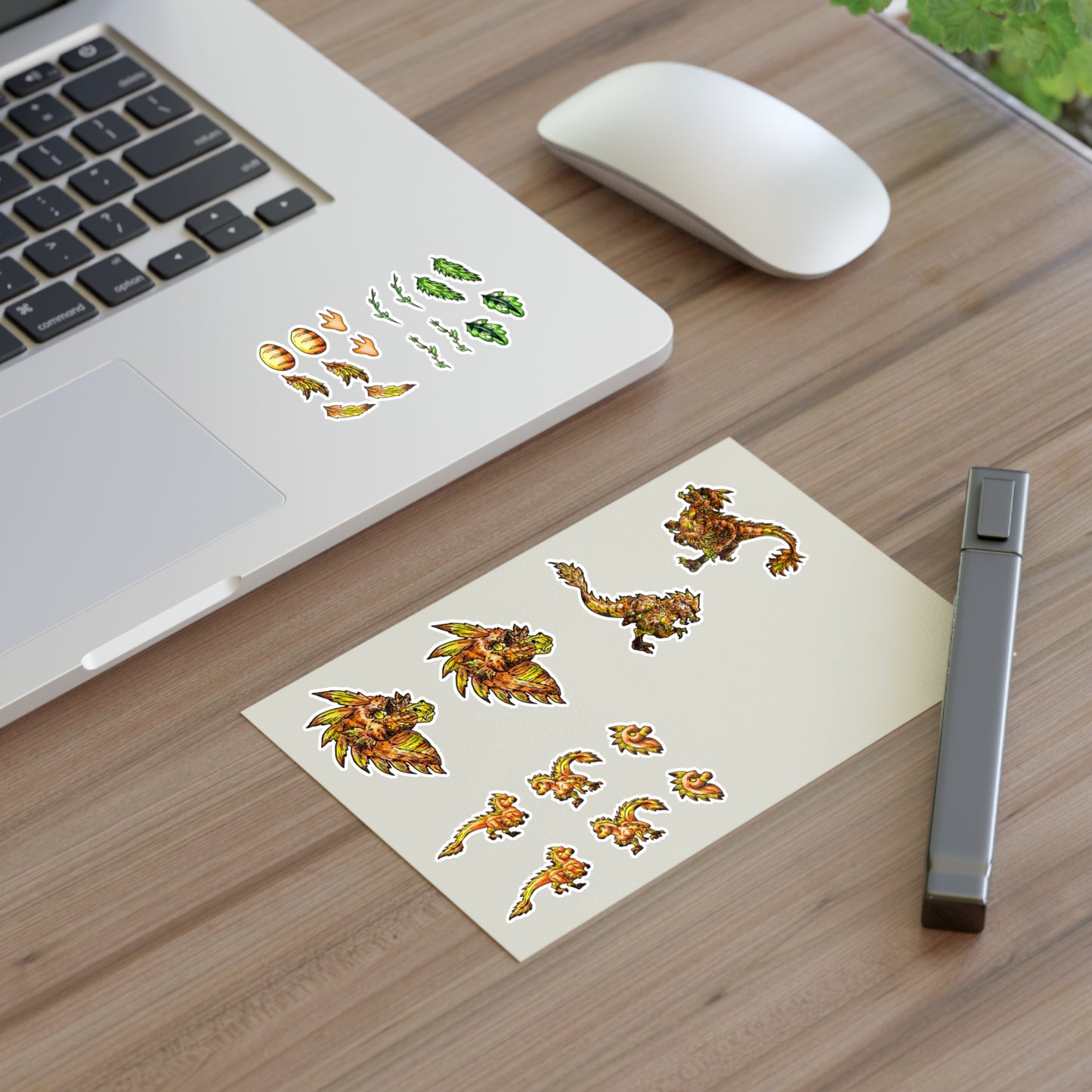 Caena the Raptor Sticker Sheets 6"x4"