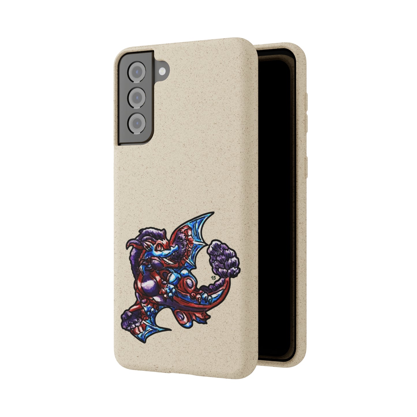 Cutesy January Dragon Twirl Biodegradable Cases