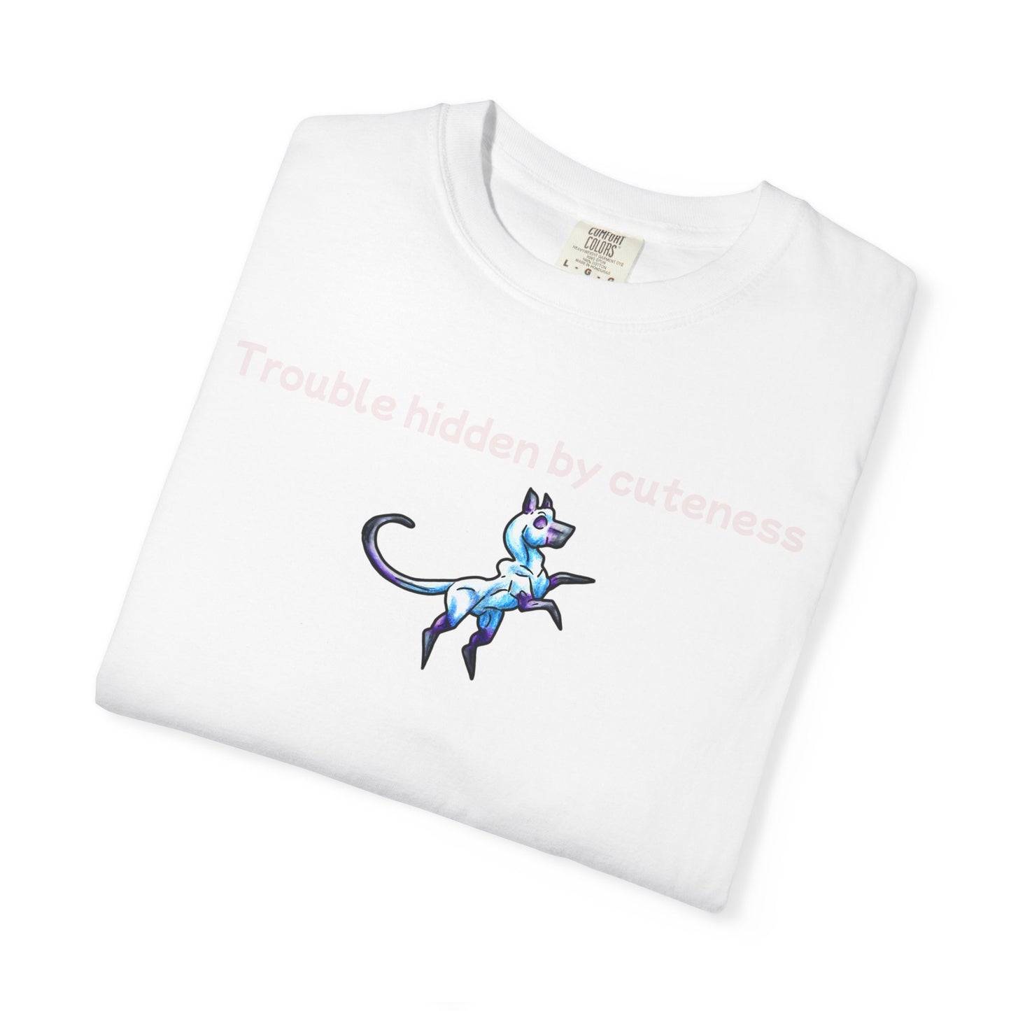 Chibi Slictine the Cat- trouble- Fantasy Cat- Cute Creature Art- Nature Animal- T Shirt
