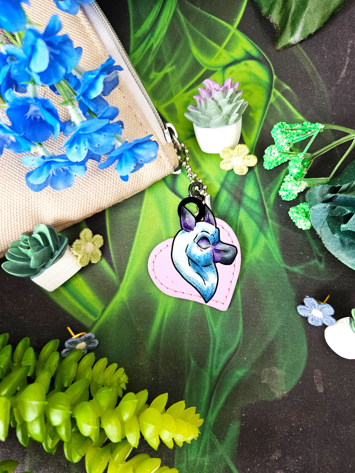 Chibi Slictine the Cat- Fantasy Cat- Cute Creature Art- Nature Animal- 3pk Charms