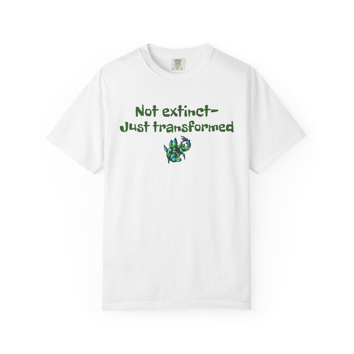 Chibi Arith the Stegosaurus-Not extinct, transformed- Chibi Dinosaur Art- Prehistoric Creature- T- Shirt