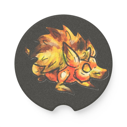 Minis Aster the Fall Hedgehog Soapstone Car Coaster