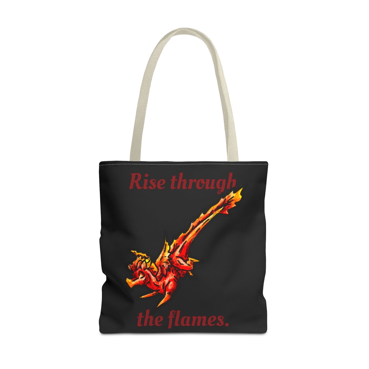 Chibi Fire Dragon- Elemental- Fantasy Dragon- Double-sided Tote Bag