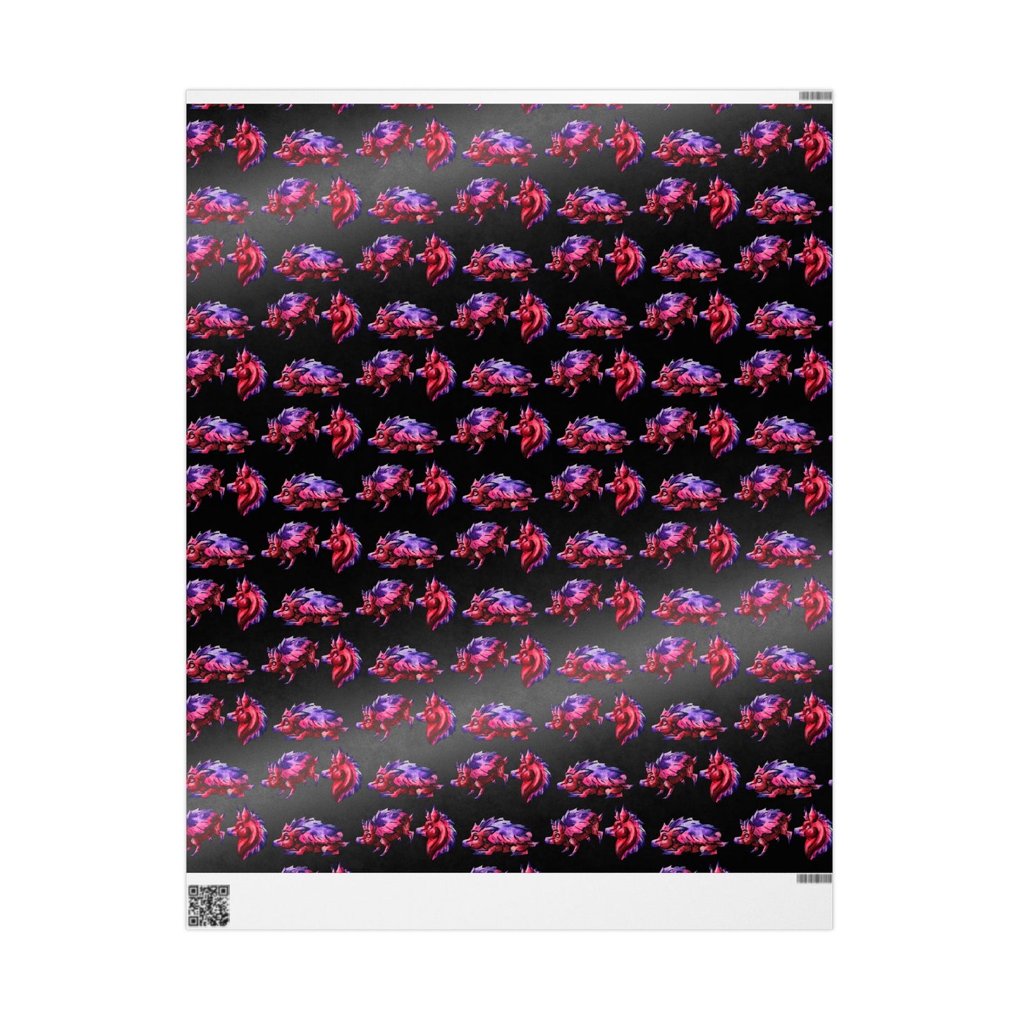 Chibi Azalea the Hedgehog Pattern- Chibi Hedgehog- Cute Animal - Wrapping Paper