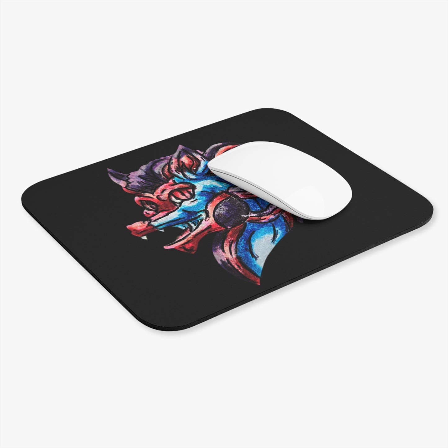 Cutesy January Dragon Head Mouse Pad (Rectangle)