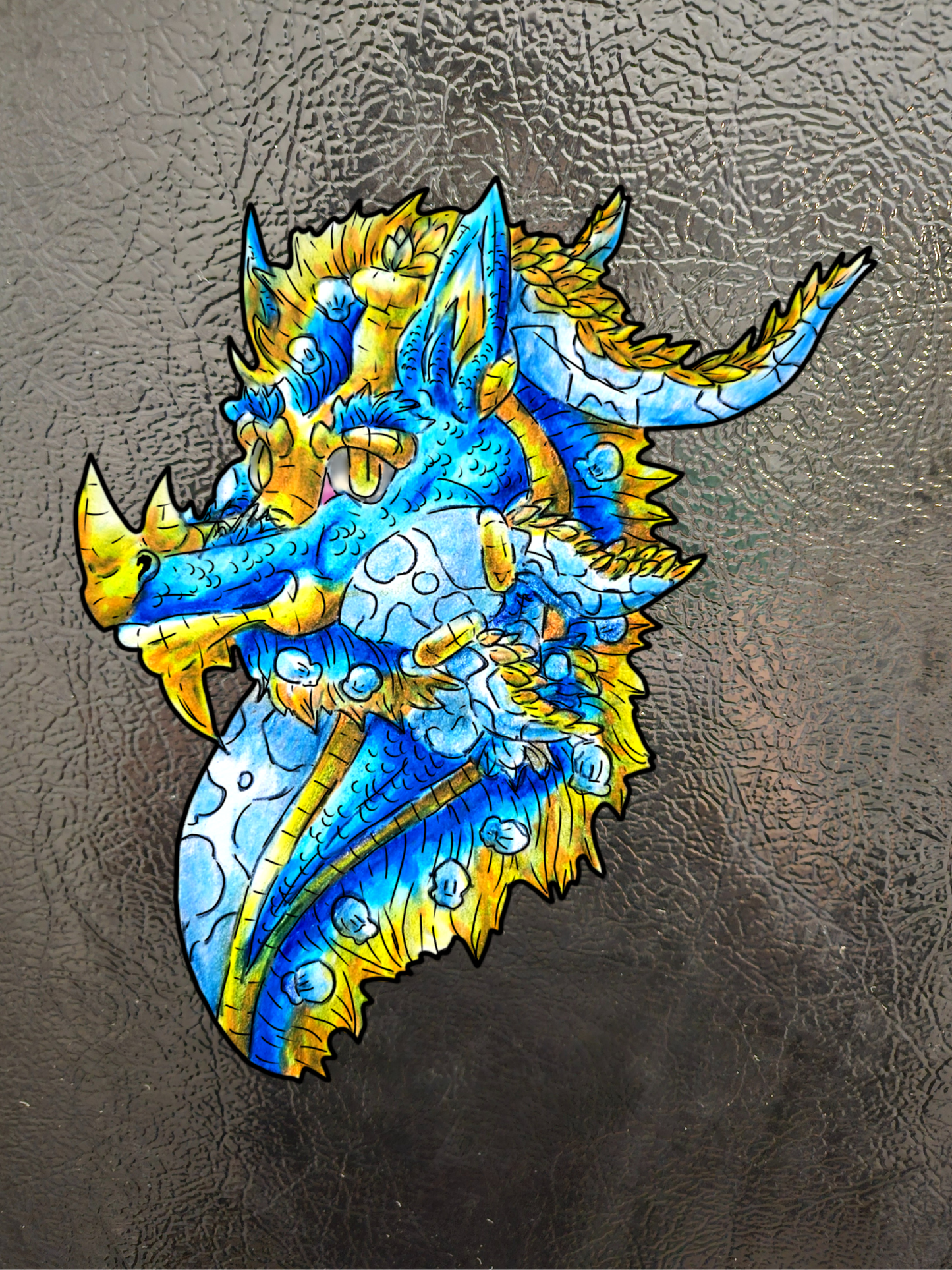 Summer Dragon- Summer Fantasy- Sunlit Tide Dragon- Magnet 3pk