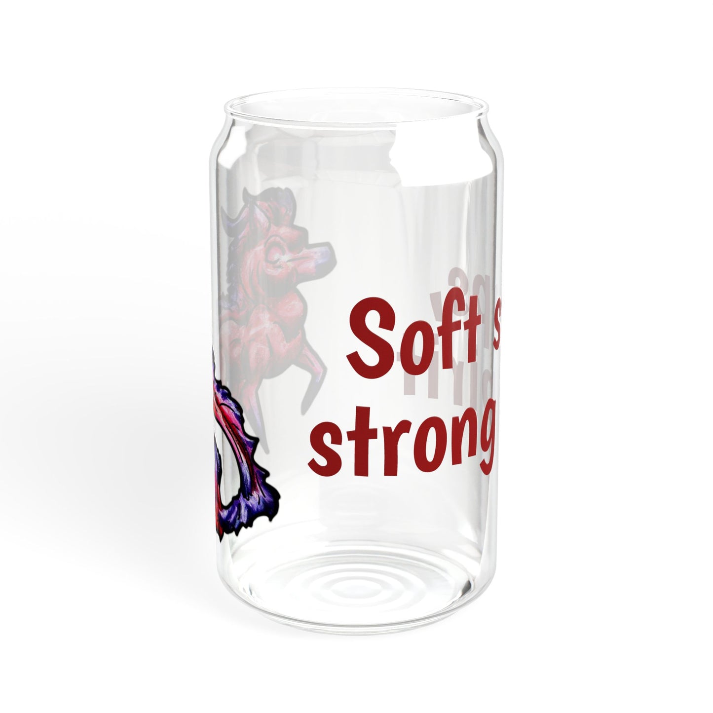 Myer the Kirin- Soft steps, strong spirit- Chibi Kirin- Cute Animal - Sipper Glass, 16oz