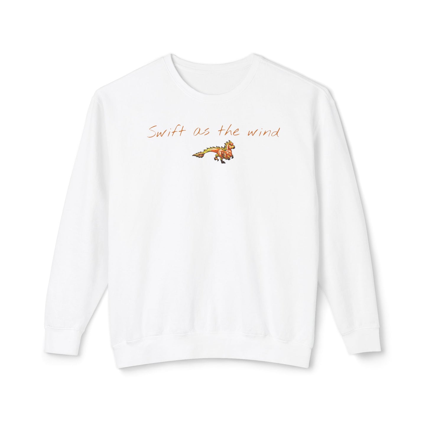 Chibi Caena the Raptor- Swift- Dinosaur art- Prehistoric- Crewneck