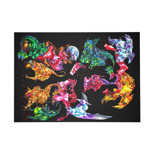 Valentine Cuties- Animal Groupings – Fantasy Animal Art – Valentine's Day Art – Mythical Creature Decor – Valentine Lover Gift- Puzzle