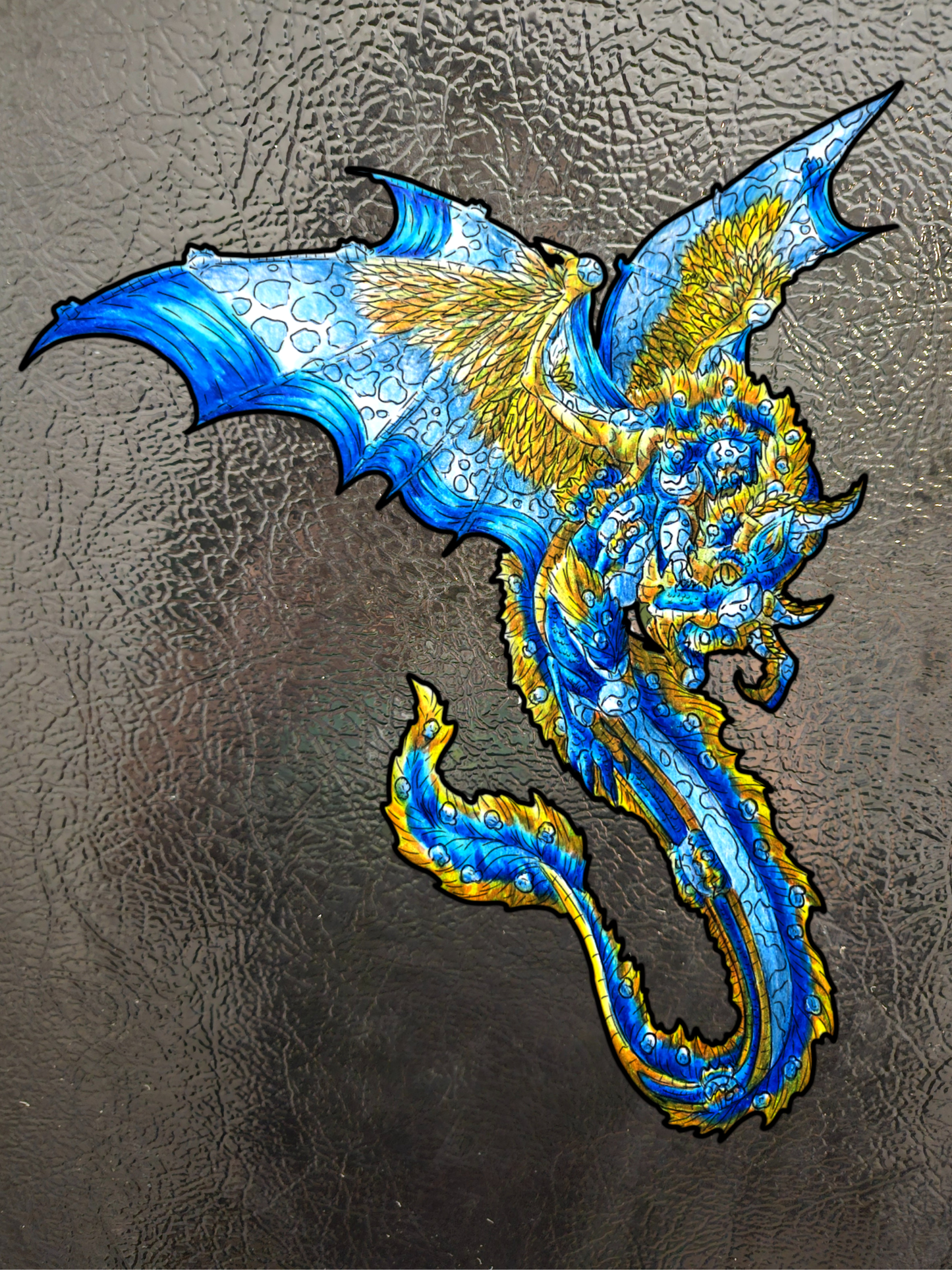 Summer Dragon- Summer Fantasy- Sunlit Tide Dragon- Magnet 3pk