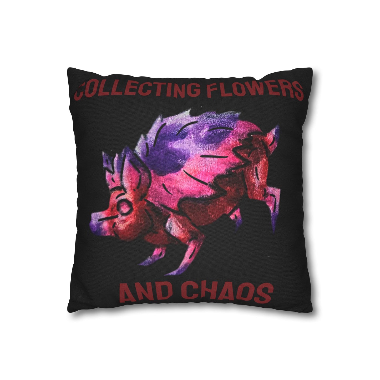 Chibi Azalea the Hedgehog- Chibi Hedgehog- Cute Animal - Double-Sided Pillowcase