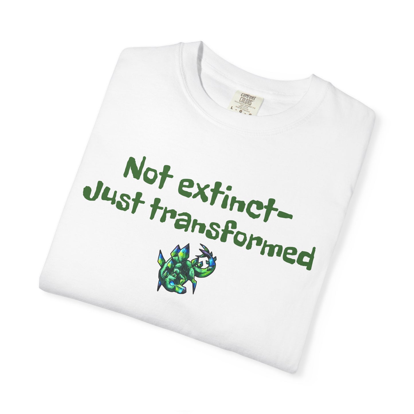 Chibi Arith the Stegosaurus-Not extinct, transformed- Chibi Dinosaur Art- Prehistoric Creature- T- Shirt