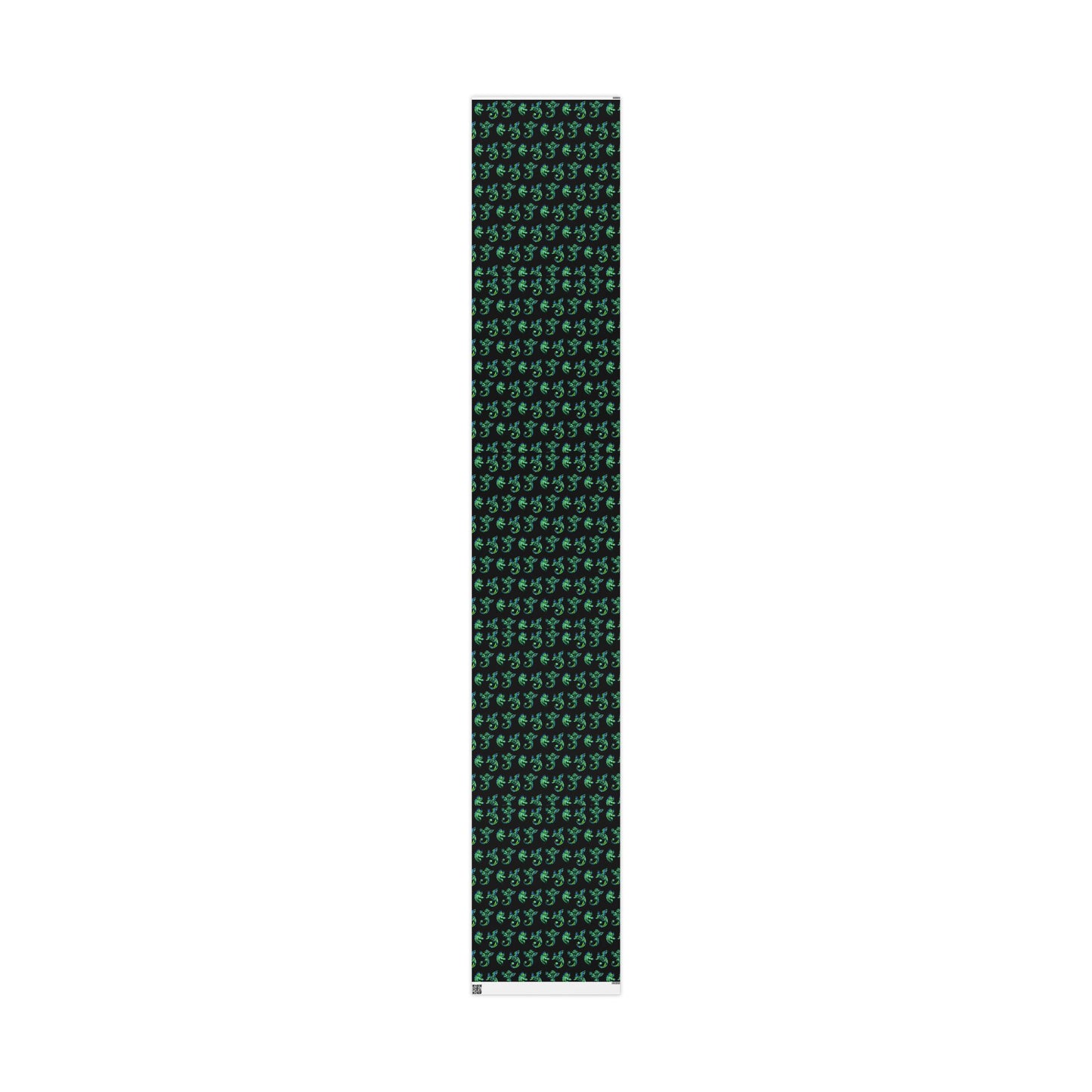 Arlith- Emerald Chibi Dragon – Aggressive Green Fantasy Chibi Dragon Art – Dragon Pattern – Mythical Creature  – Dragon Lover Gift Pattern Gift Wrap Sheets